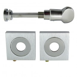 Szyld WC z pokrętłem kwadrat 50x50mm chrom połysk / satyna t.6 mod.211BIC