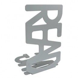 Podpórka do książek stalowa srebrna 190x110mm mod. READING