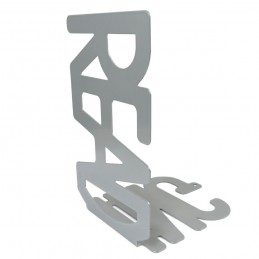 Podpórka do książek stalowa srebrna 190x110mm mod. READING