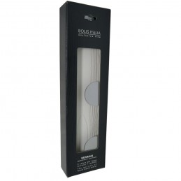 Wieszak drewniany NATURALIA sosna biała 3 kółka srebrne ref. 602