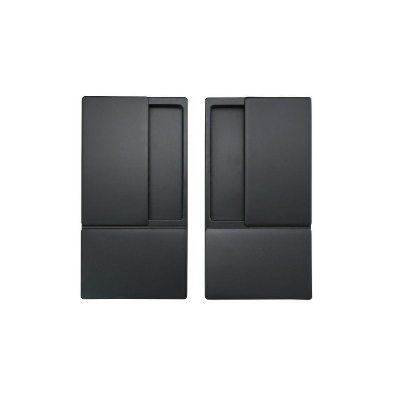 Klamka wpuszczana WAVE b/o czarna klamka ukryta