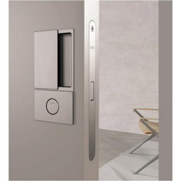 Klamka wpuszczana WAVE do WC chrom satyna klamka ukryta