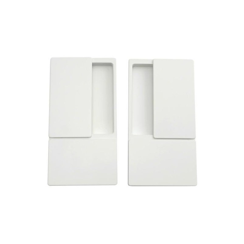 Uchwyt wpuszczany WAVE b/o biały