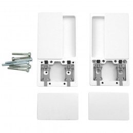 Uchwyt wpuszczany WAVE b/o biały