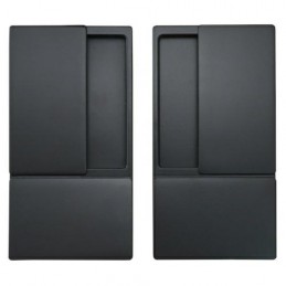 Uchwyt wpuszczany WAVE b/o czarny