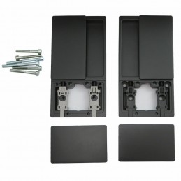 Uchwyt wpuszczany WAVE b/o czarny