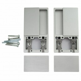 Uchwyt wpuszczany WAVE do drzwi wewnętrznych srebrny