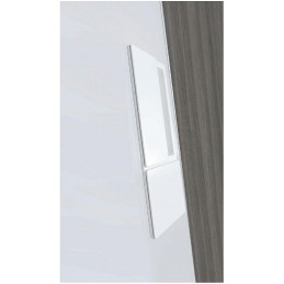 Uchwyt wpuszczany WAVE do drzwi wewnętrznych srebrny