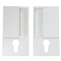 Uchwyt wpuszczany WAVE wkładka biały RAL 9016