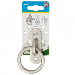 Ucho pokładowe owalne 80x26mm z pierścieniem 45mm mod. 30167