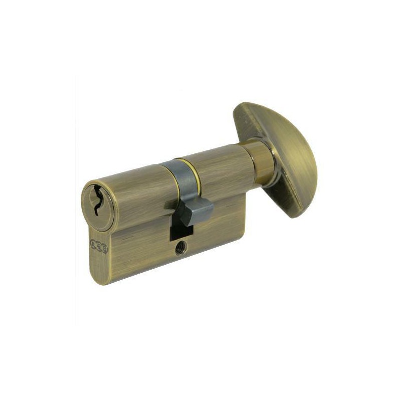 Wkładka z gałką 60mm G30/30 złoto antyczne mod.600