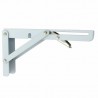 Wspornik półki składany stalowy biały 110x200mm mod. OCTOPUS