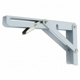 Wspornik półki składany stalowy biały 110x200mm mod. OCTOPUS