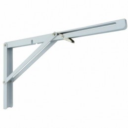 Wspornik półki składany stalowy biały 200x400mm mod. OCTOPUS