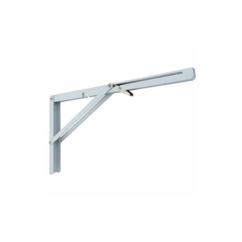 Wspornik półki składany stalowy biały 200x400mm mod. OCTOPUS