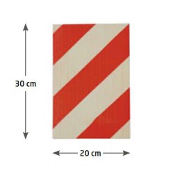 Pianka ochronna do garażu 30x25cm FLEX czerwono biały mod.88