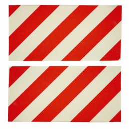 Pianka ochronna do garażu 50x24cm czerwono-biała mod.88