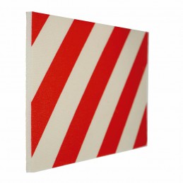 Pianka ochronna do garażu 50x24cm czerwono-biała mod.88
