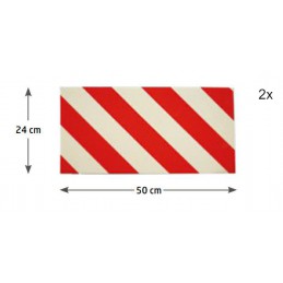 Pianka ochronna do garażu 50x24cm czerwono-biała mod.88