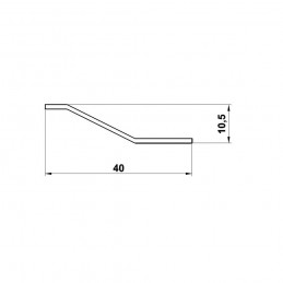 Listwa progowa 4-40x985mm złota