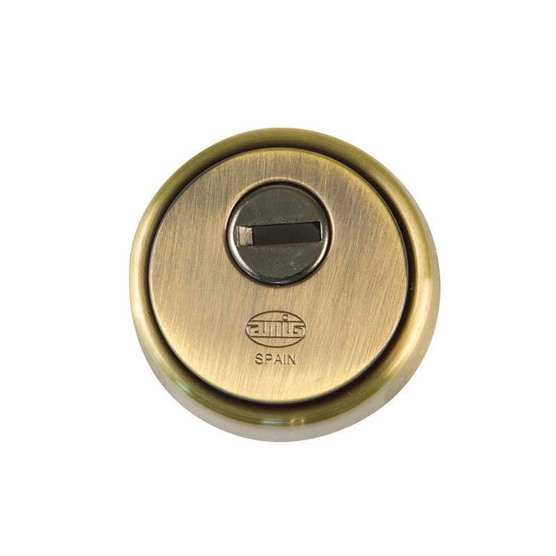 Szyld antywłamaniowy 65mm mosiądz złoto antyczne mod.31