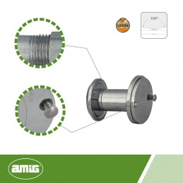 Wizjer do drzwi 25-42mm fi.14 czarny mod. 2