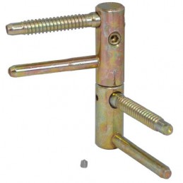 Zawias wkręcany LF 82-16mm z regulacją i blokadą żółty ocynk