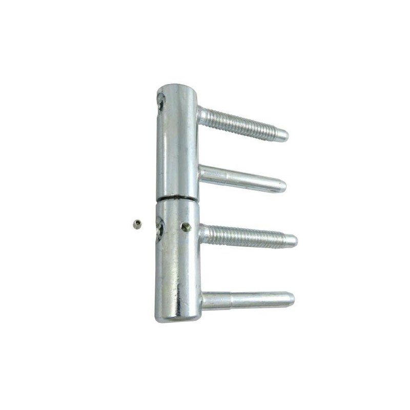 Zawias wkręcany fi. 20mm z regulacją i blokadą cynkowany LF 82