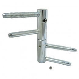 Zawias wkręcany fi. 20mm z regulacją i blokadą cynkowany LF 82