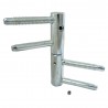 Zawias wkręcany fi. 20mm z regulacją i blokadą cynkowany LF 82