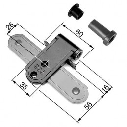 Zawias ABACO 16X0 60x56x35 AGB czarny