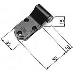 Zawias sreb.mat 16x15 AGB
