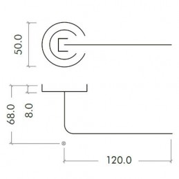 Klamka Vela 120mm RM120 chrom satyna