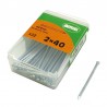 Gwóźdź do betonu 2x40 mm płaski łeb stalowy cynkowany 32 sztuki