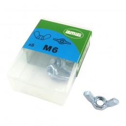Nakrętka skrzydełkowa DIN315 M6 cynkowana 5 szt.