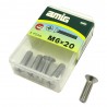 Śruba M6x20mm z łbem płaskim DIN965 inox 5 szt.