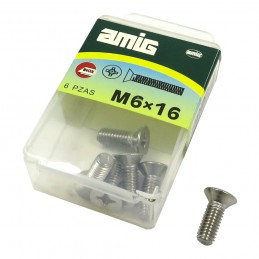 Śruba M5x30mm z łbem płaskim DIN965 inox 5 szt.