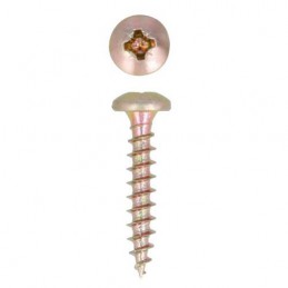 Wkręty 2,5x16mm żółty ocynk łeb walcowy PZ 30szt.
