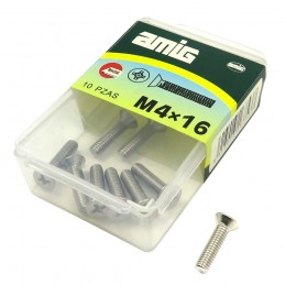 Śruba M4x16mm z łbem płaskim DIN965 inox 10 szt.