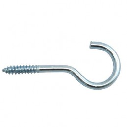 Hak półpełny haczyk wkręcany 3,7x60mm cynkowany 5szt.