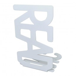 Podpórka do książek stalowa biała 190x110mm mod. READING