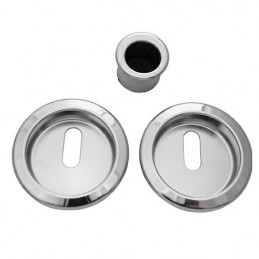 Uchwyty wpuszczane na klucz okrągłe 60mm chrom SCIVOLA-G + uchwyt na palec