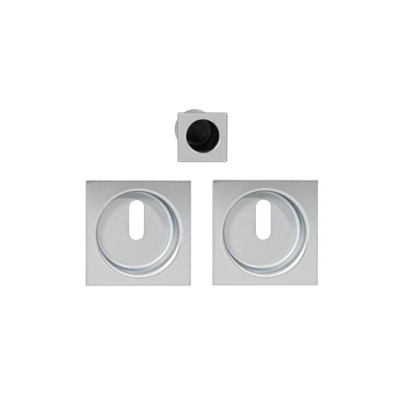 Uchwyt wpuszczany SCIVOLA-G klucz kwadrat stal chrom satyna uchwyt na palec