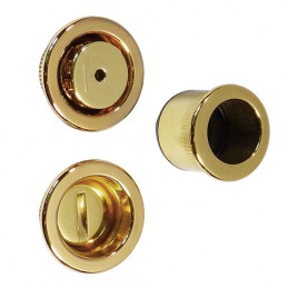 Uchwyt wpuszczany okrągły 32,5mm do WC + uchwyt na palec mosiądz mod. SCIVOLA-Q Venti5