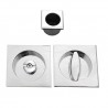 Uchwyty wpuszczane do WC kwadrat 60x60mm chrom połysk mod. SCIVOLA-Q + uchwyt na palec