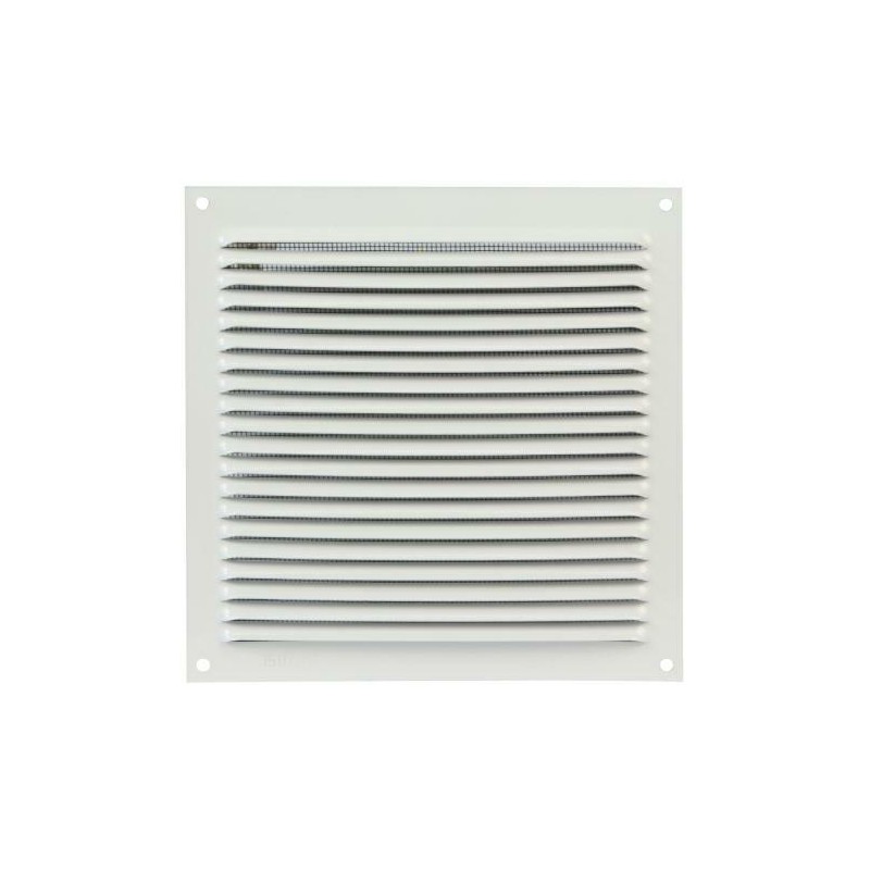 Kratka wentylacyjna 150x150x0,6 z siatką biała mod.3 DIS