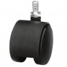 Kółko nylonowe skrętne 35mm wkręcane gwint M6 czarne mod. 1501