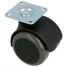 Kółko z poliuretanu 50mm skrętne na płytce 50kg mod. 1506