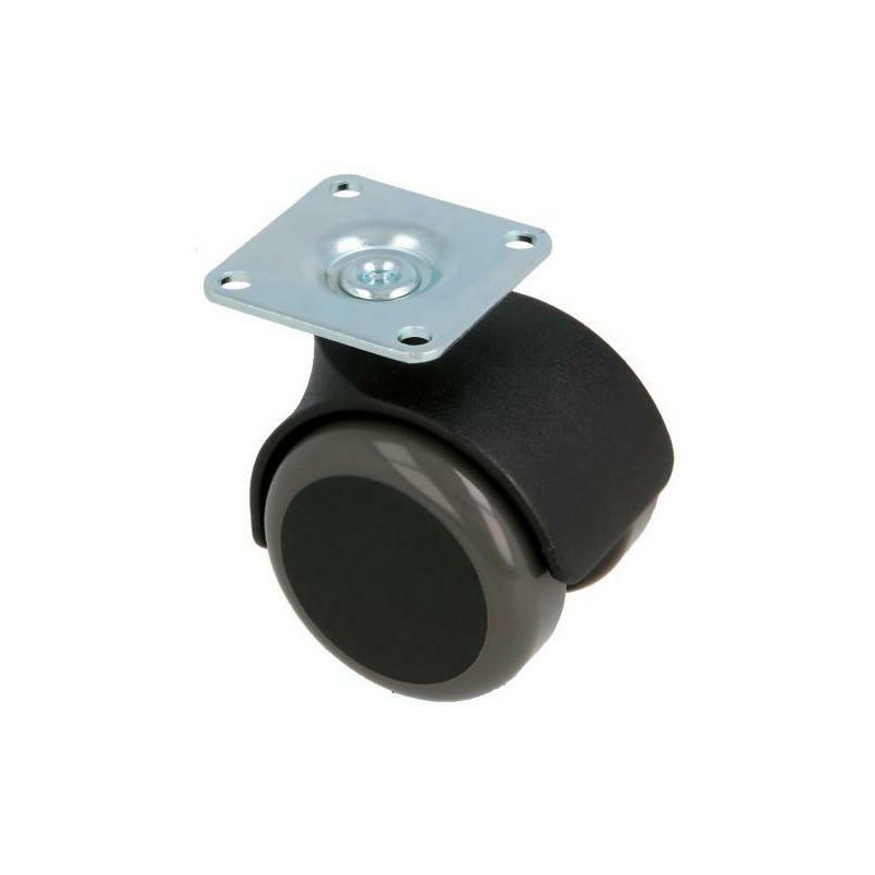 Kółko z poliuretanu 50mm skrętne na płytce 50kg mod. 1506