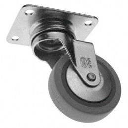 Kółko gumowe 30mm skrętne na płytce szare 15kg mod. 2502